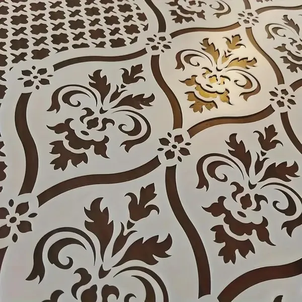 White_Elegant_Faux_Leather_Pattern_Stencil_Large_Reusable_Floral_Geometric_Mandala_Template_Home_Decor
