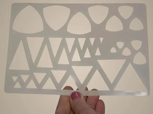 White_Geometric_Shape_Stencils_Reusable_Plastic_Template_Diy_And_Craft