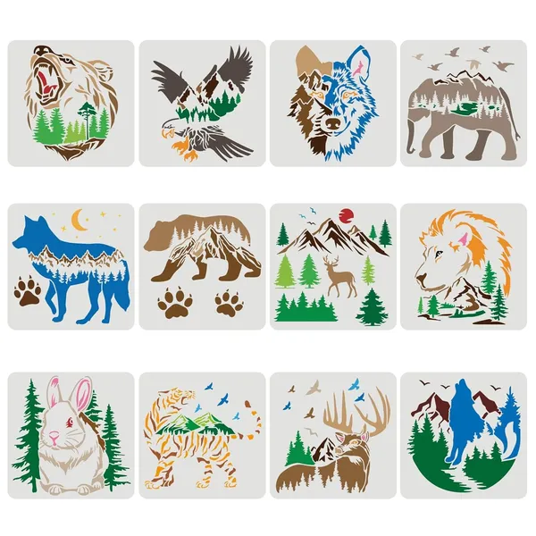 White_Wildlife_Animal_Stencil_Diy_And_Craft