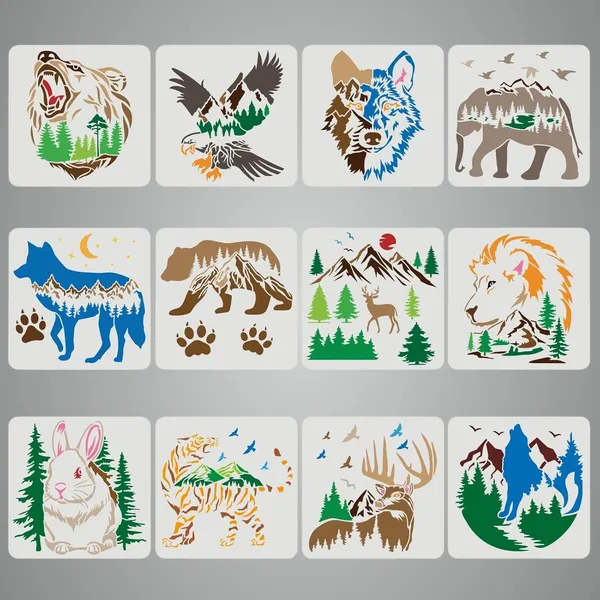 White_Wildlife_Animal_Stencil_Diy_And_Craft