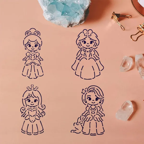 White_Princess_Stencil_Kids