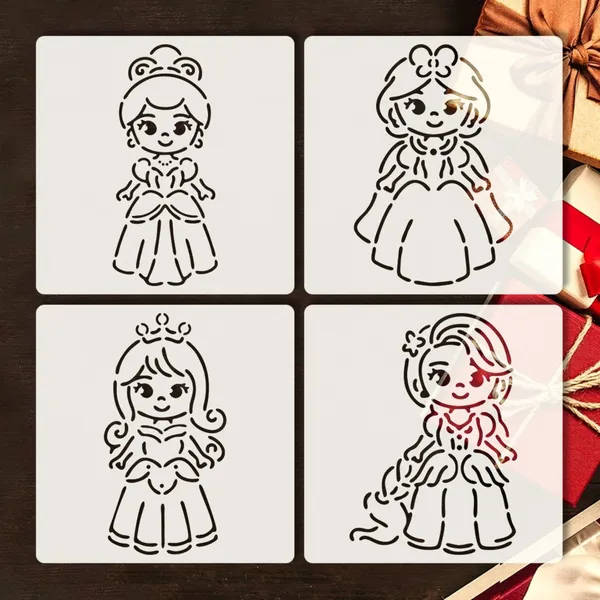 White_Princess_Stencil_Kids