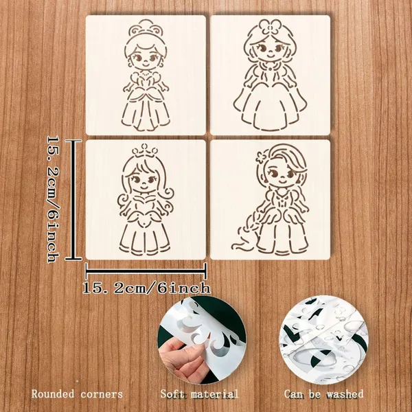 White_Princess_Stencil_Kids
