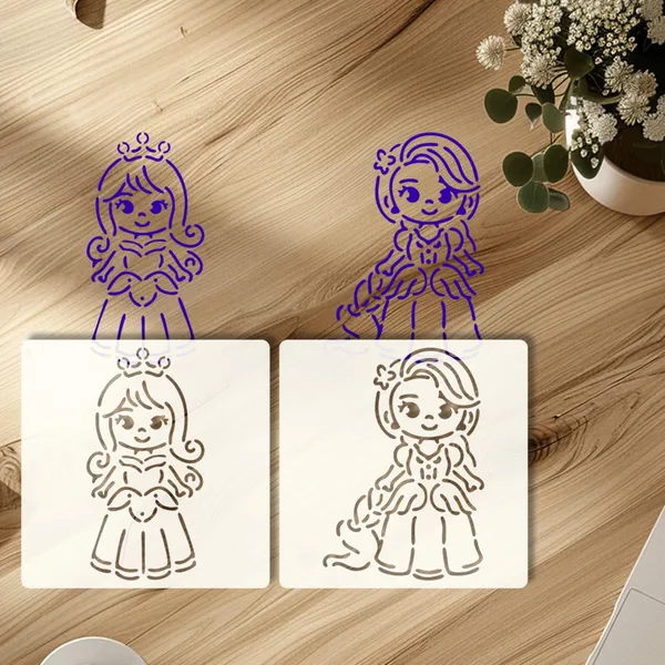 White_Princess_Stencil_Kids
