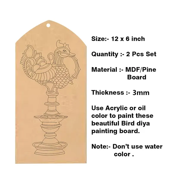 Beige_Pre_Marked_Bird_Diya_Mdf_Wooden_Plaque_Diy_And_Craft