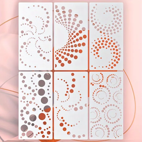 White_Geometric_Circle_Stencils_Reusable_Abstract_Pet_Templates_Diy_And_Craft