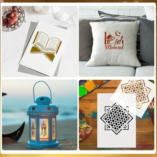 White_Ramadan_Eid_Stencil_Eid_Mubarak_Moon_Star_Painting_Templates_Diy_And_Craft