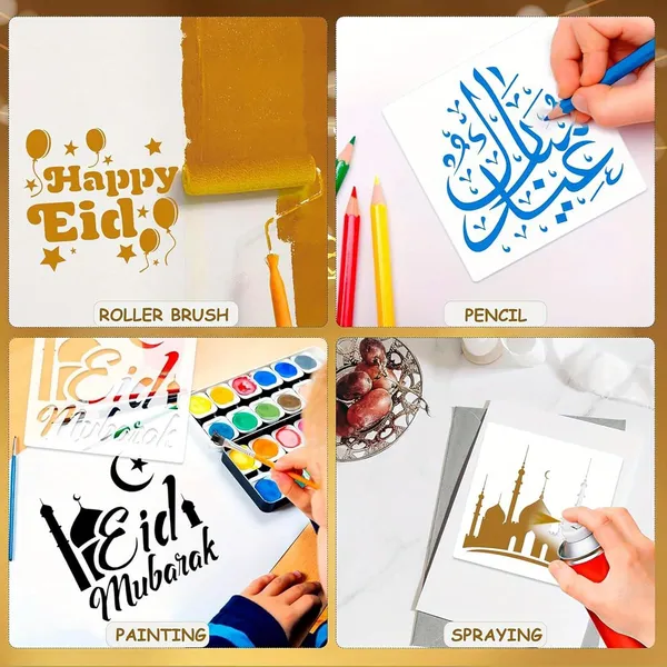 White_Ramadan_Eid_Stencil_Eid_Mubarak_Moon_Star_Painting_Templates_Diy_And_Craft