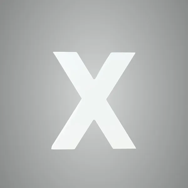 White_Standing_Letters_X_Decoration_Pvc_Block
