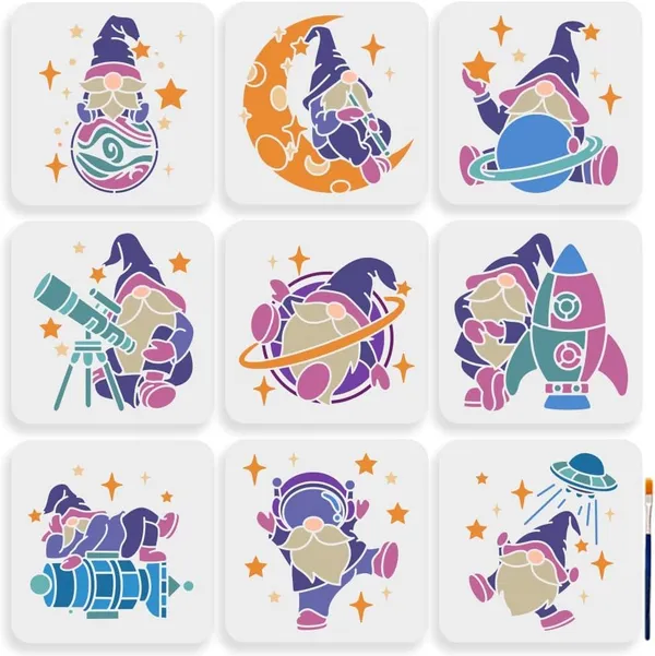 White_Astronaut_Gnome_Stencils_Diy_And_Craft