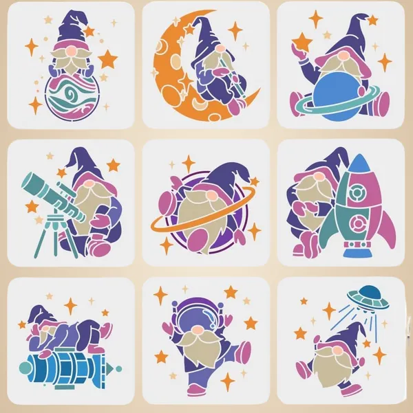 White_Astronaut_Gnome_Stencils_Diy_And_Craft