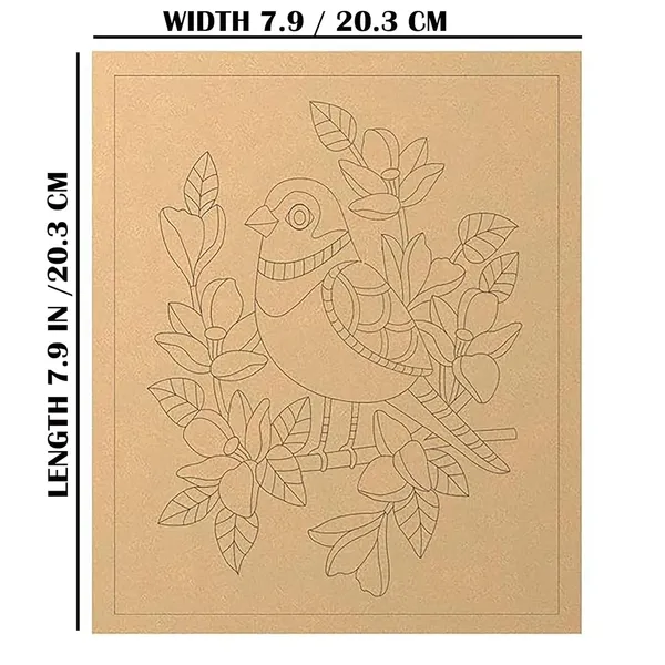 Beige_Cute_Bird_Rectangle_Mdf_Cutout_Kids