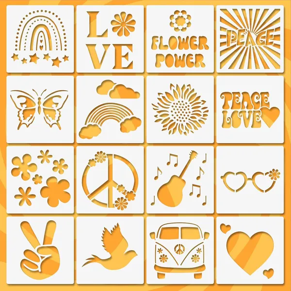 White_Peace_And_Love_Stencils_Reusable_Plastic_Stencils_Diy_And_Craft
