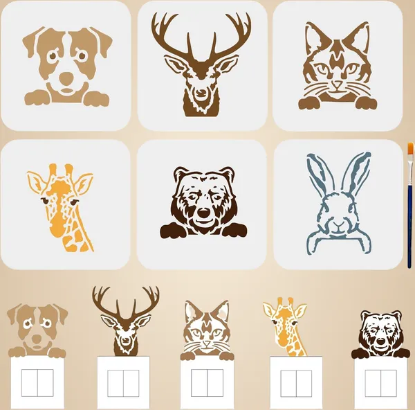 White_Animal_Stencil_Templates_Diy_And_Craft
