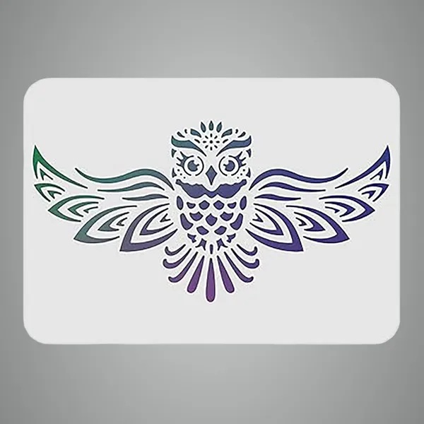 White_Owl_Stencil_Large_Owl_Drawing_Template_Reusable_Plastic_Stencil_Home_Decor