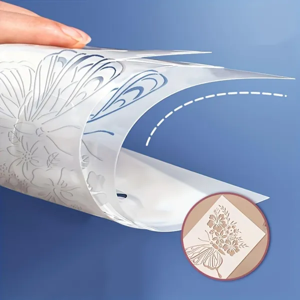 White_Reusable_Butterfly_Stencil_Cm_Diy_And_Craft