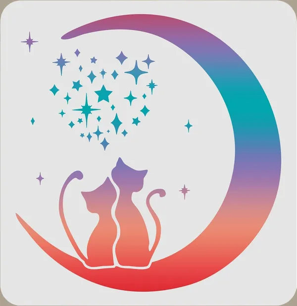 White_Moon_Cat_Stencils_Plastic_Star_Drawing_Painting_Templates_Diy_And_Craft