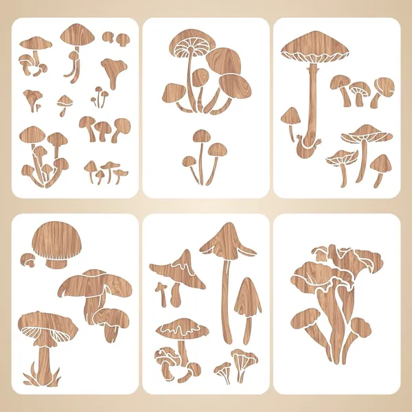 White_Mushroom_Wall_Stencils_Diy_And_Craft
