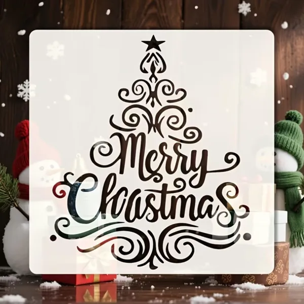 White_Christmas_Tree_Painting_Template_In_Home_Decor