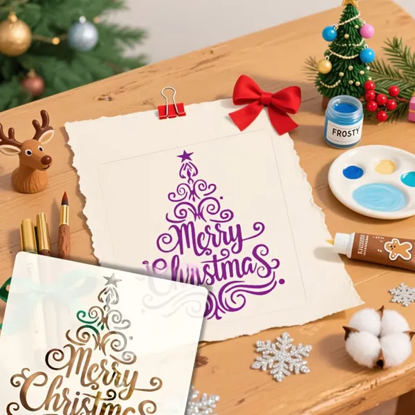 White_Christmas_Tree_Painting_Template_In_Home_Decor