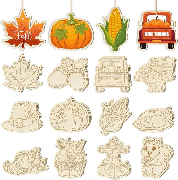 Beige_Wooden_Thanksgiving_Decorations_Diy_And_Craft