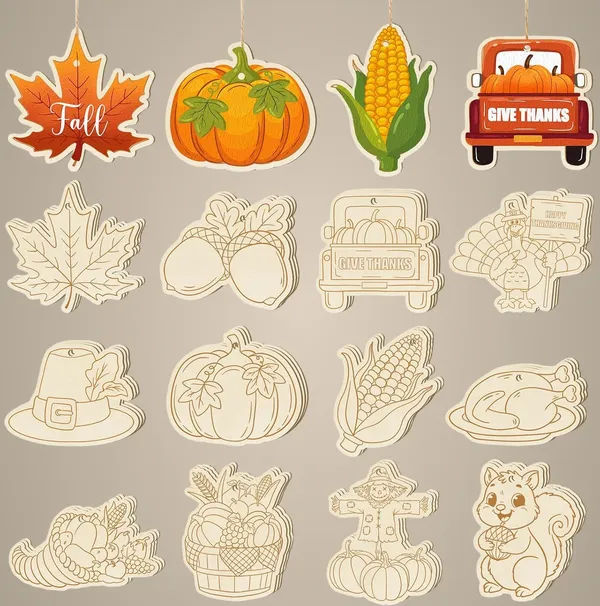 Beige_Wooden_Thanksgiving_Decorations_Diy_And_Craft