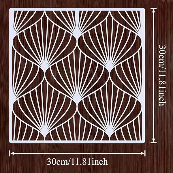 White_Extra_Large_Leaf_Stencil_Home_Decor