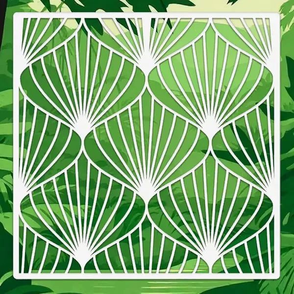 White_Extra_Large_Leaf_Stencil_Home_Decor