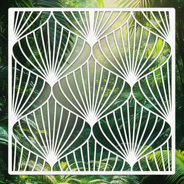 White_Extra_Large_Leaf_Stencil_Home_Decor