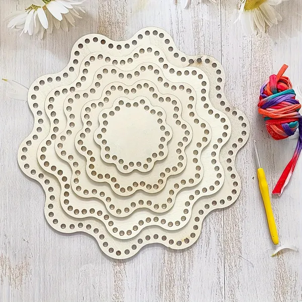 Beige_Flower_Shaped_Wooden_Basket_Bottoms_Diy_And_Craft