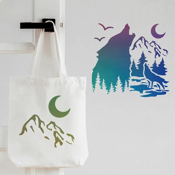 White_Wolf_Stencils_Plastic_Diy_And_Craft