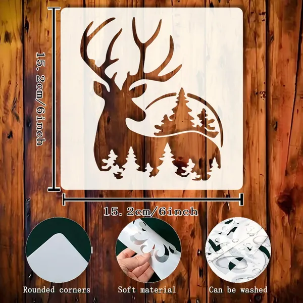 White_Snow_Deer_Stencil_Cm_Diy_And_Craft