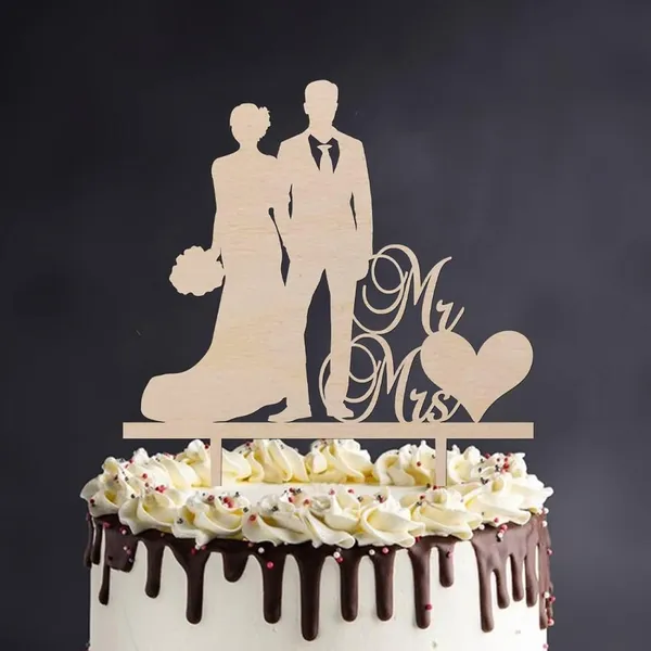 Beige_Wooden_Wedding_Cake_Topper_Personalized_Mr_And_Mrs_Rustic_Bride_And_Groom_Cake_Insert_Wedding