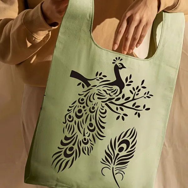 White_Peacock_Stencil_Diy_And_Craft