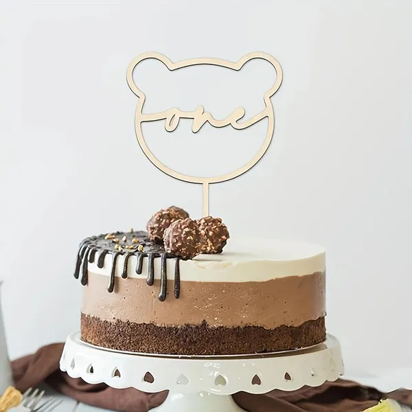 Beige_Wooden_Bear_Shape_One_Cake_Topper_Baby