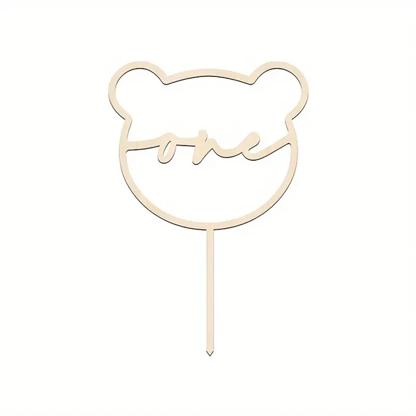Beige_Wooden_Bear_Shape_One_Cake_Topper_Baby