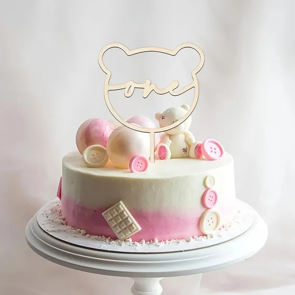 Beige_Wooden_Bear_Shape_One_Cake_Topper_Baby