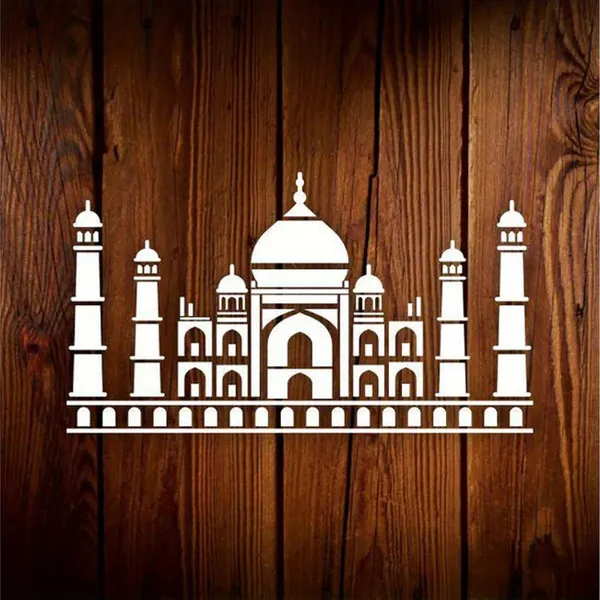 White_Islamic_Architecture_Stencils_Pet_Plastic_Diy_Wall_Art_Templates_Spray_Gun_Diy_And_Craft