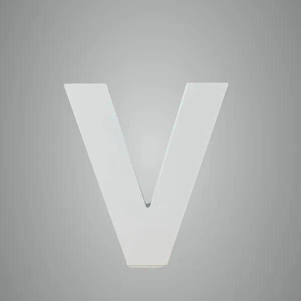 White_Standing_Letters_V_Decoration_Pvc_Block