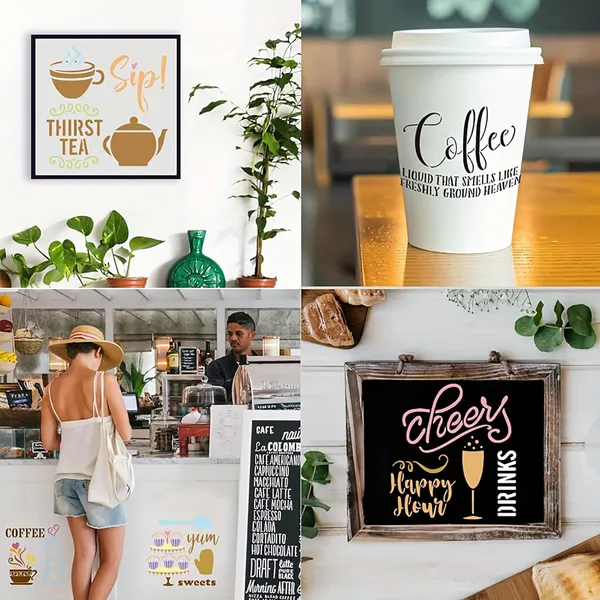 White_Coffee_Stencil_Reusable_Cafe_Bakery_Templates_Home_Decor