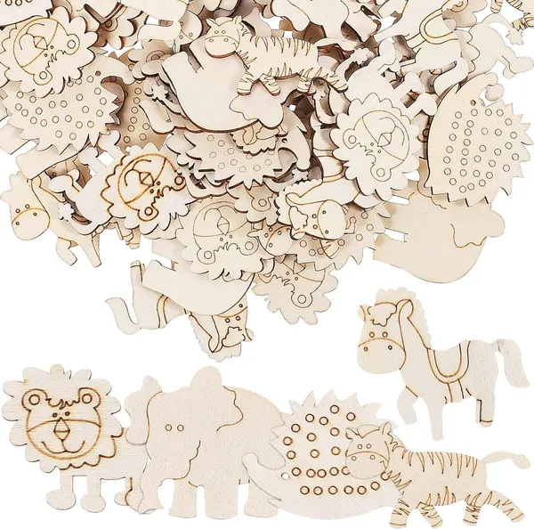 Beige_Woodland_Animal_Wooden_Shapes_Chips_Natural_Wood_Slices_Diy_And_Craft