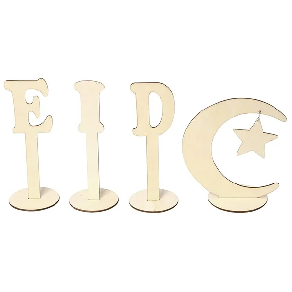 Beige_Eid_Mubarak_Wooden_Table_Decorations_Diy_And_Craft