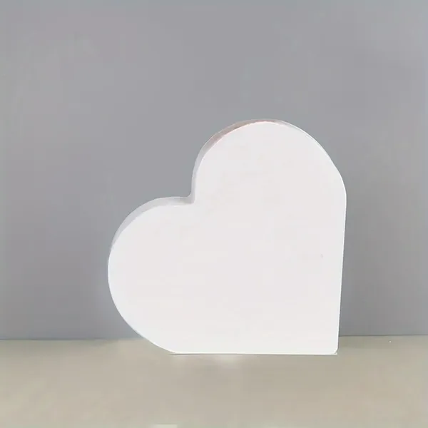 White_Standing_Heart_Decoration_Pvc_Block