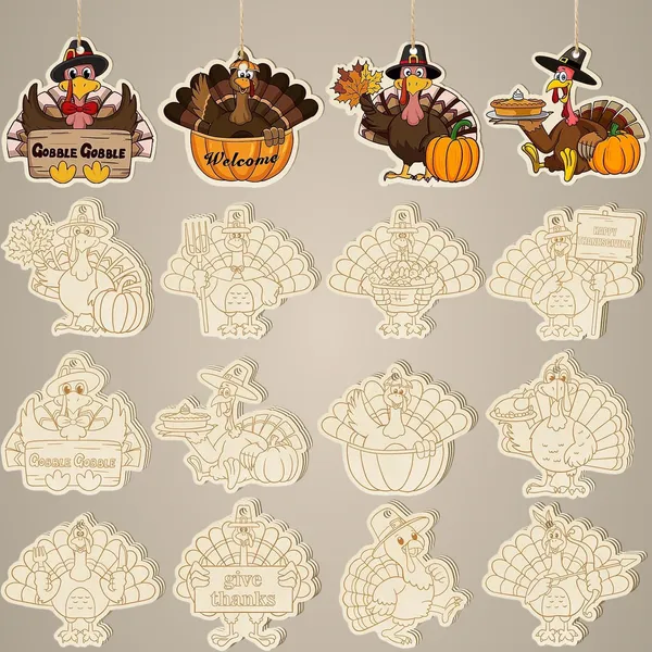 Beige_Wooden_Thanksgiving_Turkey_Ornaments_Diy_And_Craft