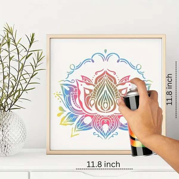 White_Lotus_Flower_Stencils_Inch_Cm_Large_Mandala_Template_Reusable_Floral_Pattern_Boards_Diy_And_Craft