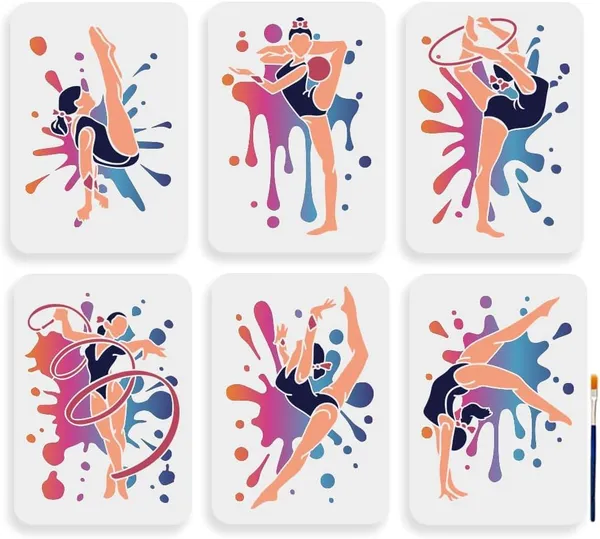 White_Splash_Gymnastics_Stencils_Cm_Diy_And_Craft