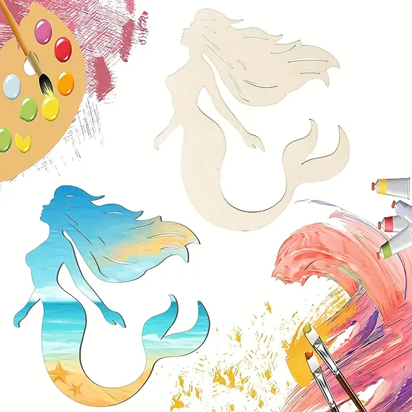 Beige_Mermaid_Shaped_Wooden_Cutouts_Kids