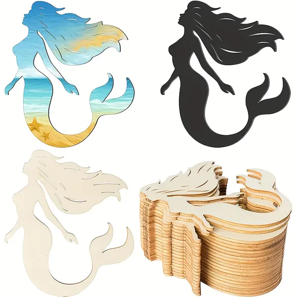 Beige_Mermaid_Shaped_Wooden_Cutouts_Kids