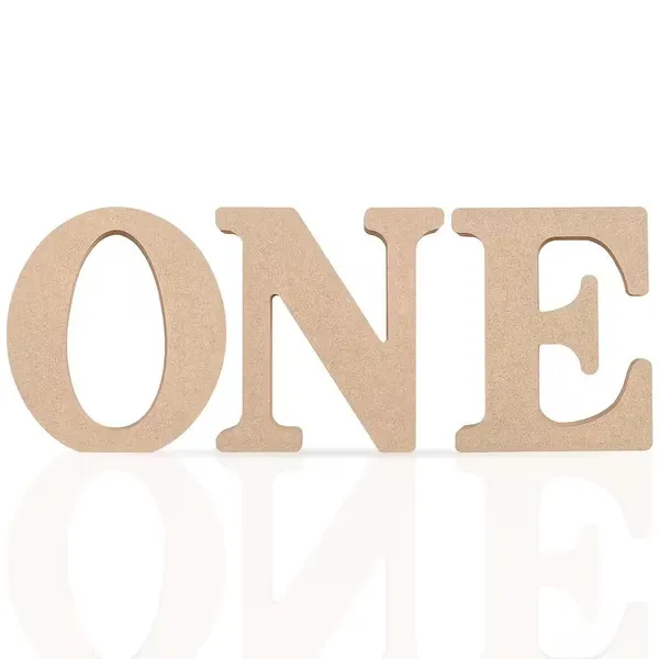 White_Wooden_One_Sign_Board_Diy_And_Craft