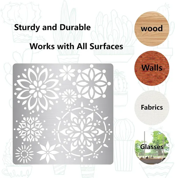 White_Mandala_Metal_Stencil_Flower_Design_Stainless_Steel_Painting_Template_Home_Decor